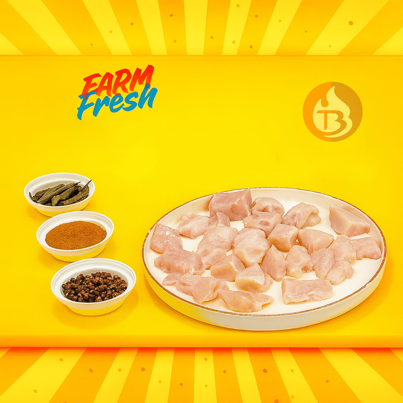 Breast Boneless Cubes (400 gm)